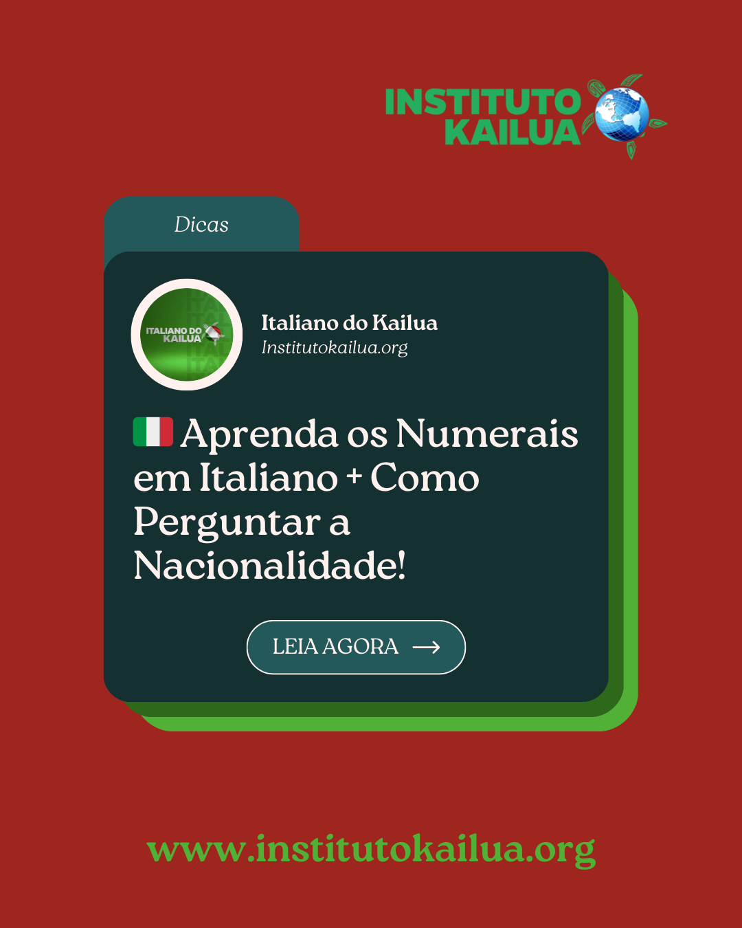 🇮🇹 Aprenda os Numerais em Italiano + Como Perguntar a Nacionalidade!